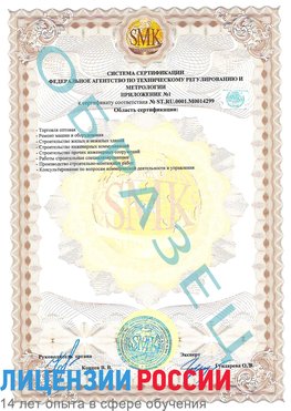 Образец сертификата соответствия (приложение) Солнечногорск Сертификат ISO 14001